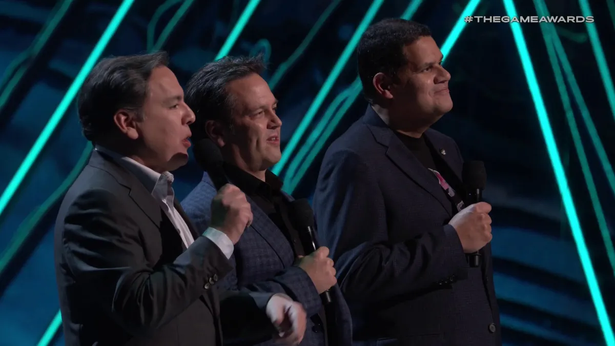 سران سه استودیو بازیسازی سونی، ایکس باکس و نینتندو در جریان مراسم The Game Awards 2018