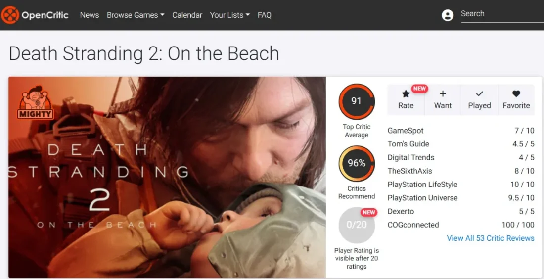 OpenCritic