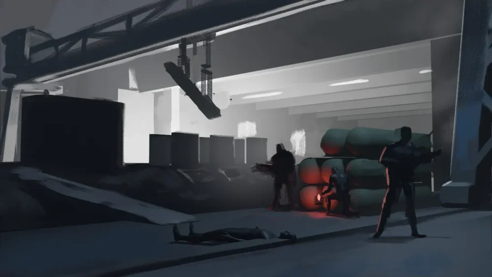 نقاشی بازی کانتر تیراندازی مبارزه fps game counter strike