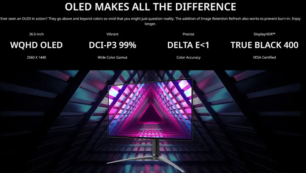 مشخصات فنی مانیتور Predator X27U F8 شرکت ایسر (Acer)