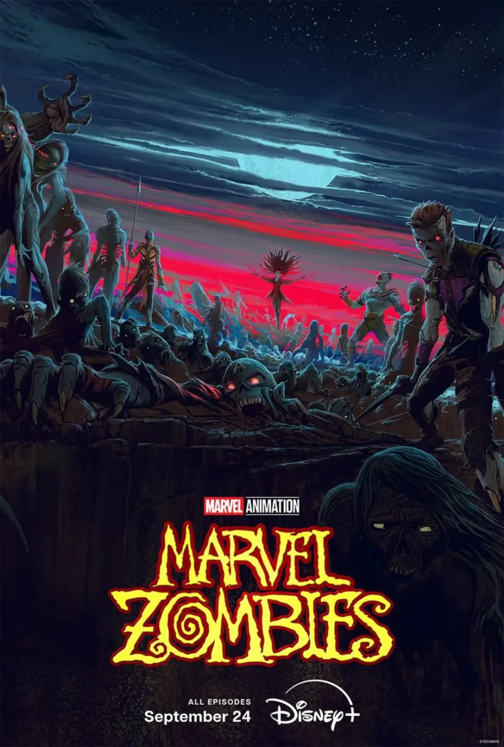 اولین پوستر انیمیشن Marvel Zombies