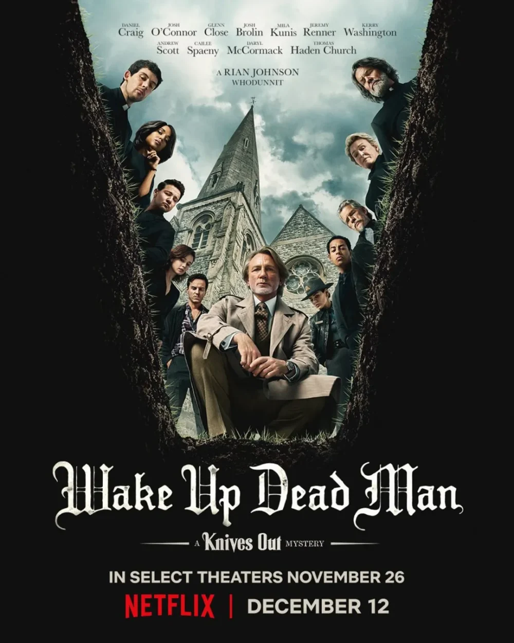 پوستر جدید فیلم Wake Up Dead Man: A Knives Out Mystery