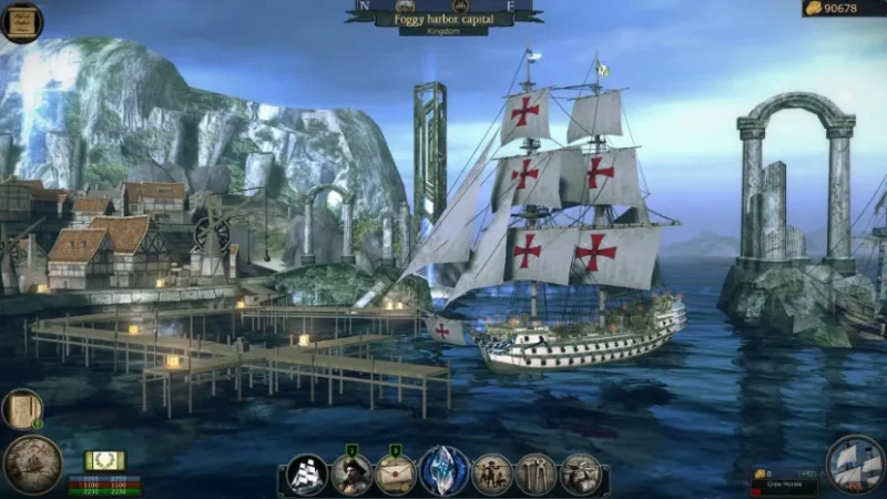 گیمپلی بازی موبایل Tempest: Pirate Action RPG