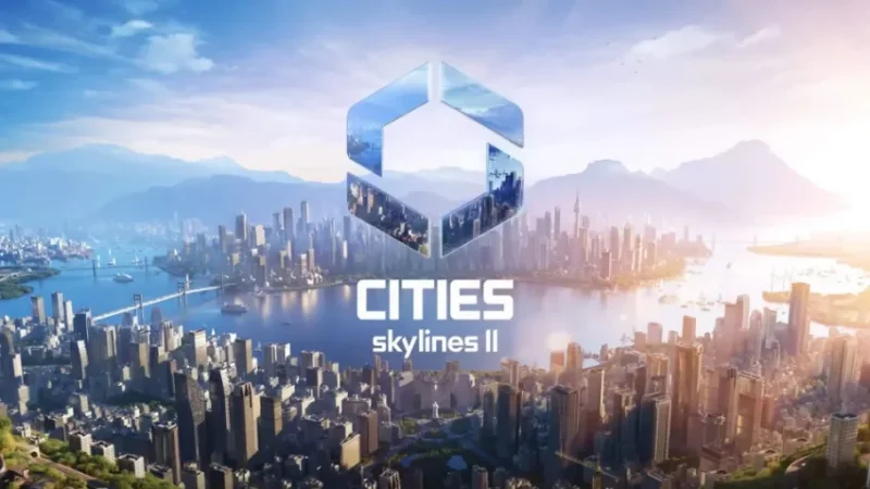 نمایی از شهرهای مدرن با آسمانخراشهای بسیار در پوستر بازی Cities: Skylines 2