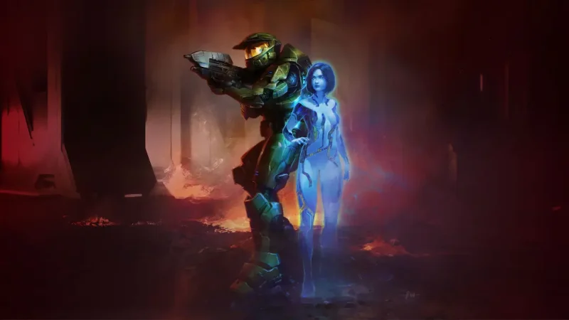 مستر چیف و کورتانا در بازی Halo: Campaign Evolved